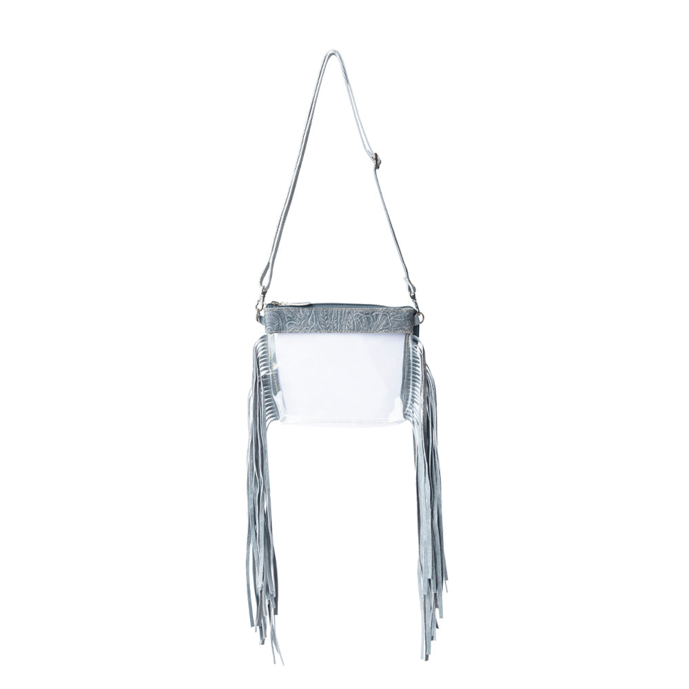 Myra Frontier Trail Clear Fringe Bag in Juniper Mist Myra USA