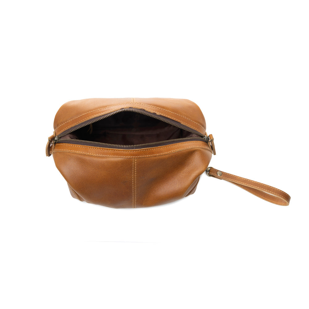 Myra Drifter Leather Shaving Kit for Men in tan Myra USA