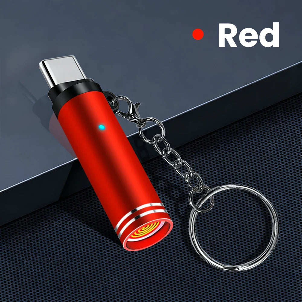 Mini Type C Mobile Phone Cigarette Lighter Air Blowing Cigarette Lighter Outdoor Safety USB C Lighter Adapter For iPhone 17 Pro Pi-Mart