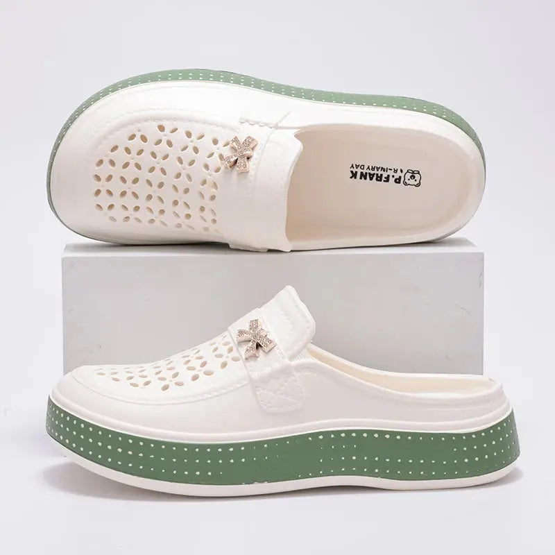 Eyriphy Size: 36-37 to 40-41 Women's Cave Shoes New Flat Slippers Beach Slippers Thick Soles Clogs Casual Slippers for Women Men NovaCart
