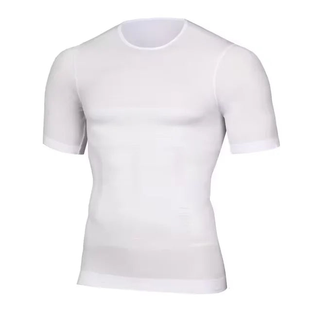 Mens Slimming Body Shaper Compression Shirt Tummy Control Slimmer Shapewear Gynecomastia Undershirt Posture Corrector Tops NovaCart