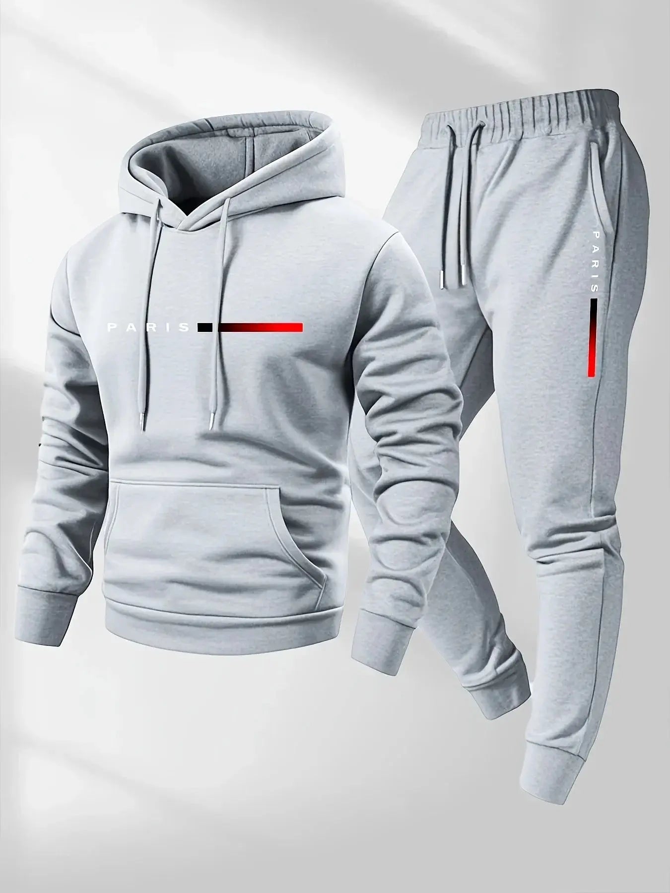2025 letter printed sportswear set men's hooded sweatshirt long pants set spring and autumn winter warm suit NovaCart