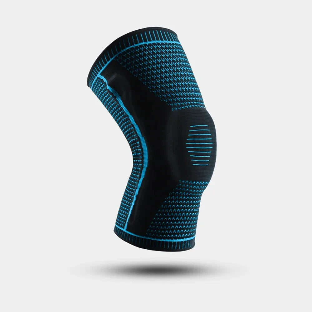 1PC Silicone Knee Pads Strap Patella Medial Support Meniscus Compression Knee Braces for Running Sport Knee Protection Pi-Mart