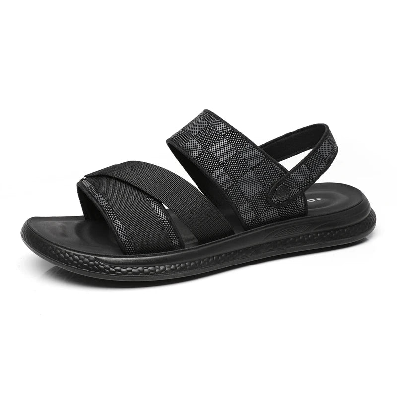 Men's high quality casual sandals summer outdoor waterproof anti slip soft sole comfort beach shoes fashion Lazy Driving slipper