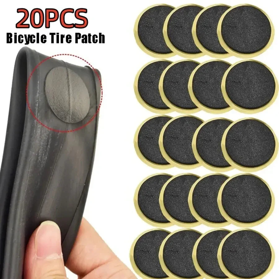 30/20/10PCS Glue-free Bicycle Tire Patches - Quick Self-Adhesive Repair for Tyre Protection Pi-Mart