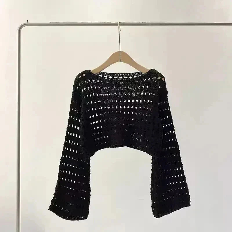Women’s crochet knit beach cover up FitiqueFit