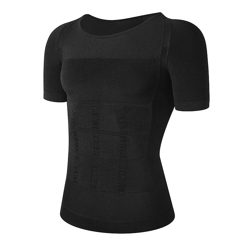Men Body Shaper Slimming Compression Shirts Gynecomastia Undershirt Seamless Waist Trainer Muscle Belly Weight Loss Shapewear NovaCart