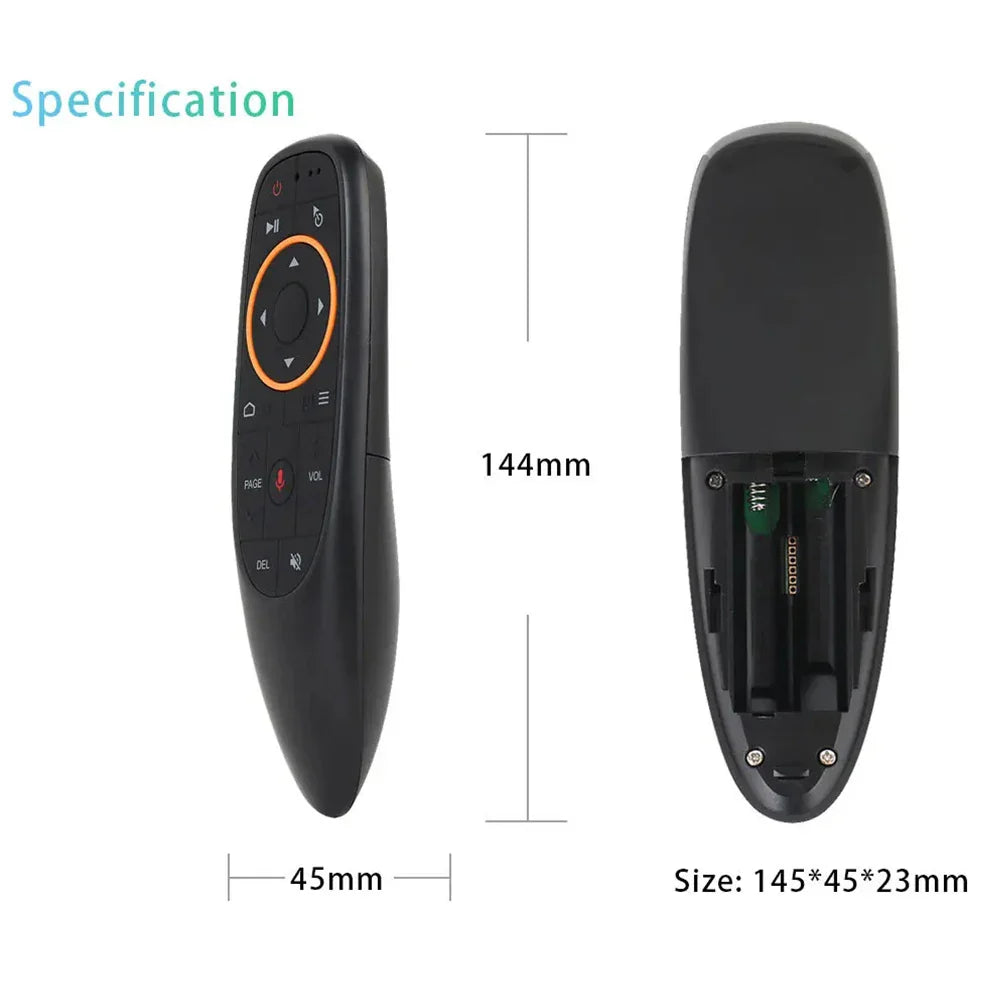 MRSVI G10S Universal Voice Remote Control 2.4G Wireless IR Learning Air Mouse Control for H96 MAX/X88 Pro Android TV Box Pi-Mart