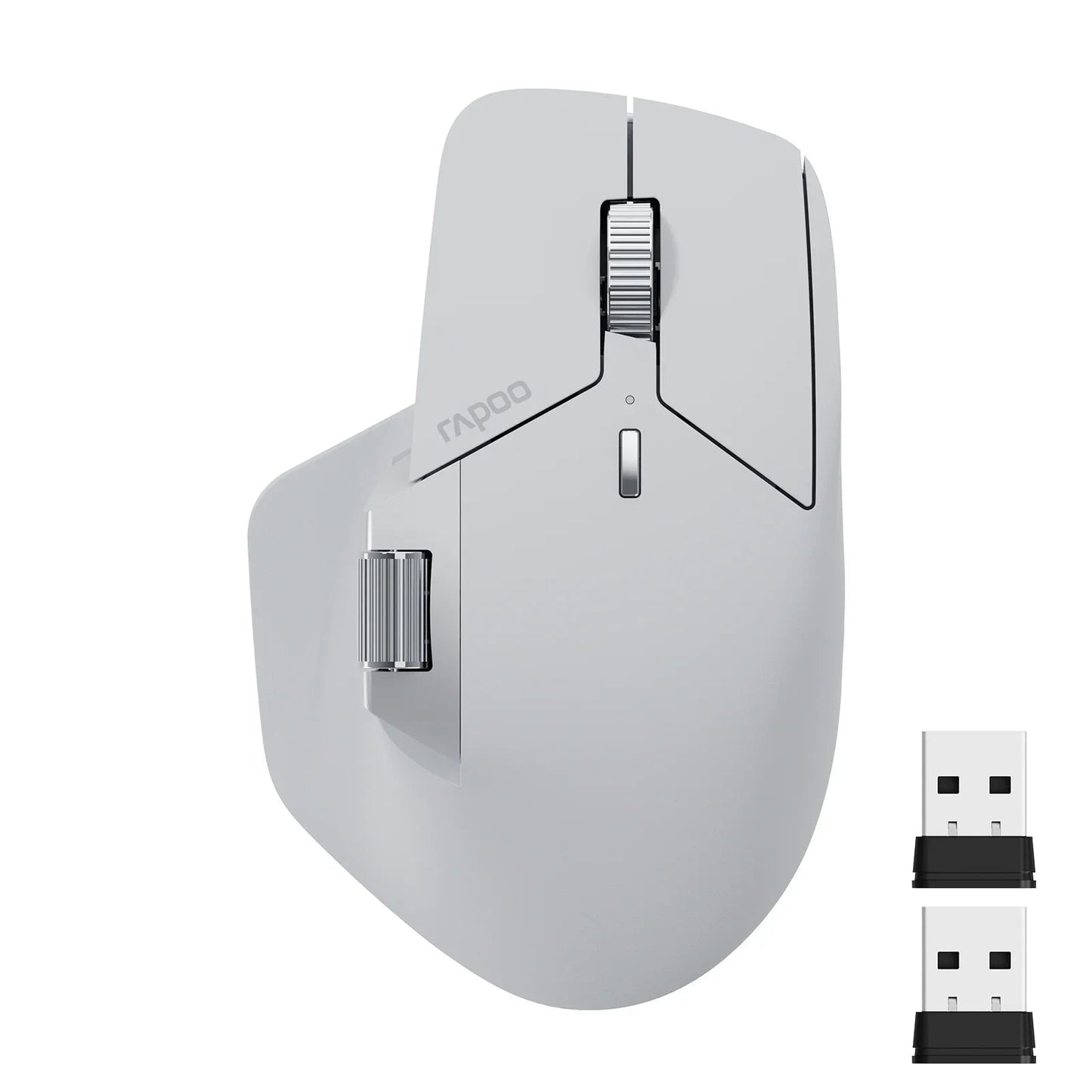 Rapoo MT760L/MT760M Multi-mode Rechargeable Wireless Mouse Ergonomic 4000 DPI Support Up to 4 Devices Bluetooth Mouse Pi-Mart