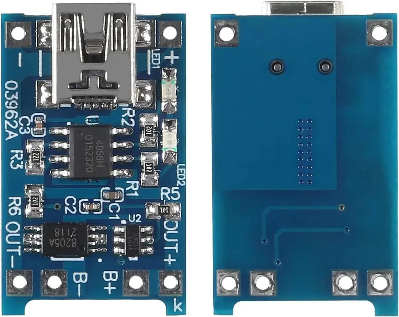 10pcs 5V 1A 18650 Lithium Battery Charging Board TP4056 Lithium Charging Mini/Micro USB Type C Charge Module With Protect Pi-Mart