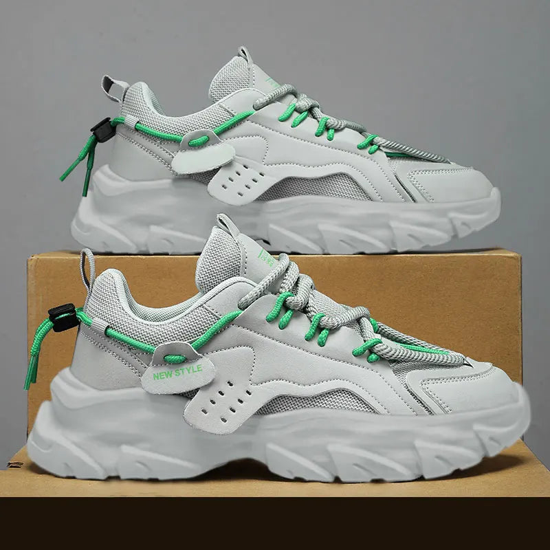 Men's Shoe Breathable Thick Soled Casual Sneakers Outdoor Running Four Seasons New Tennis Men Soft Soles Comfort Male Sneakers NovaCart
