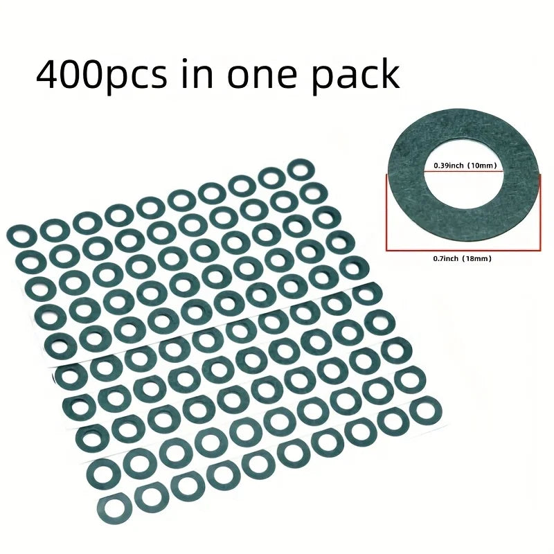 400 Pieces of Self-Adhesive Solid/Hollow 18650 Battery Insulation Pads, 18650 Battery Insulation Rings, 18650 High-Density Paper, Insulation Pad Circles, Single-Sided Adhesive Batteries Pi-Mart