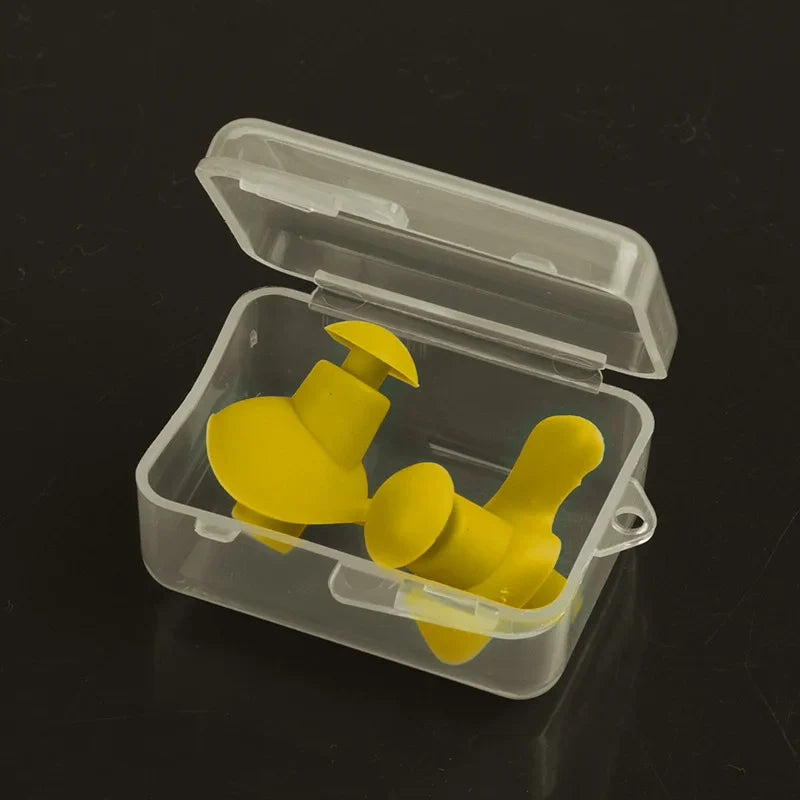 Durable Earplugs Classic Delicate Texture 1 Pair Waterproof Soft Earplugs Silicone Portable Ear Plugs Swimming Accessories Pi-Mart