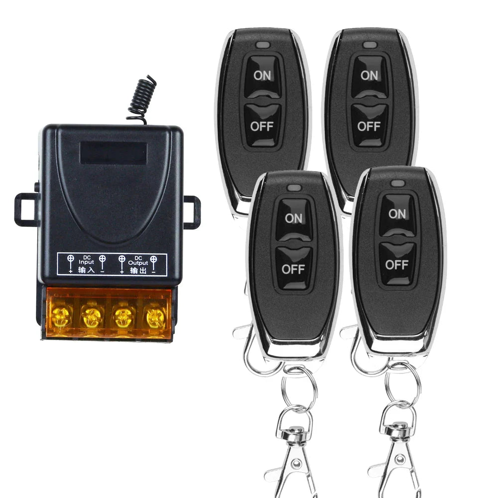 433Mhz Wireless Remote Control Switch AC 110V 220V 10A Relay 1CH Receiver Controller and 2botton RF 433 Mhz Transmitter Pi-Mart