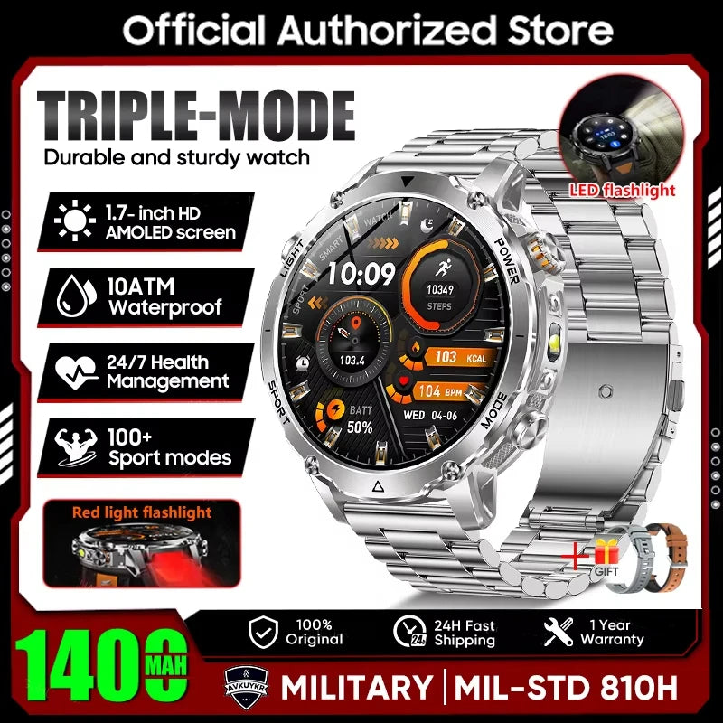 Men Watchs Sports Bracelets IP68 Altimeter Compass Swim track GPS Run RIDE Outdoor Smart Watch Sports GPS Professional New 2026 NovaCart
