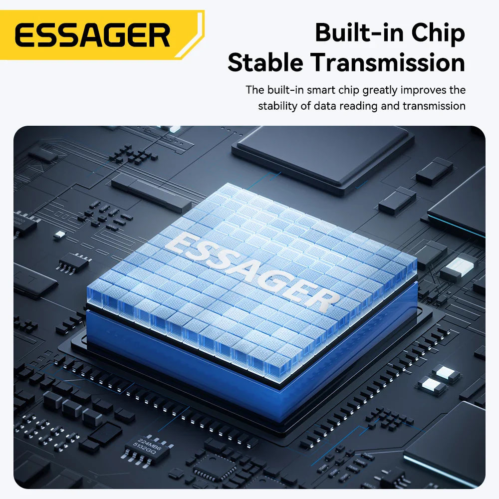 Essager 2-in-1 Mini Type C USB2.0 Card Reader Adapter Micro SD TF Memory Card Reader for iPhone 16 15 Pro Huawei Macbook iPad Pi-Mart
