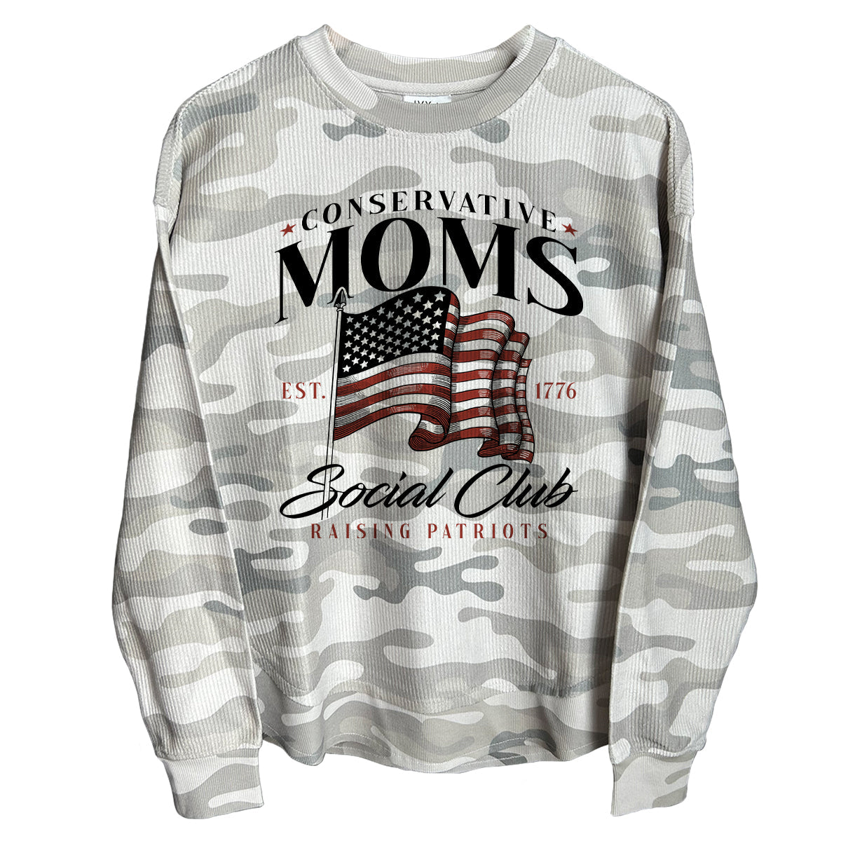 Conservative Moms Social Club (Front) Corded Poncho Shield Republic