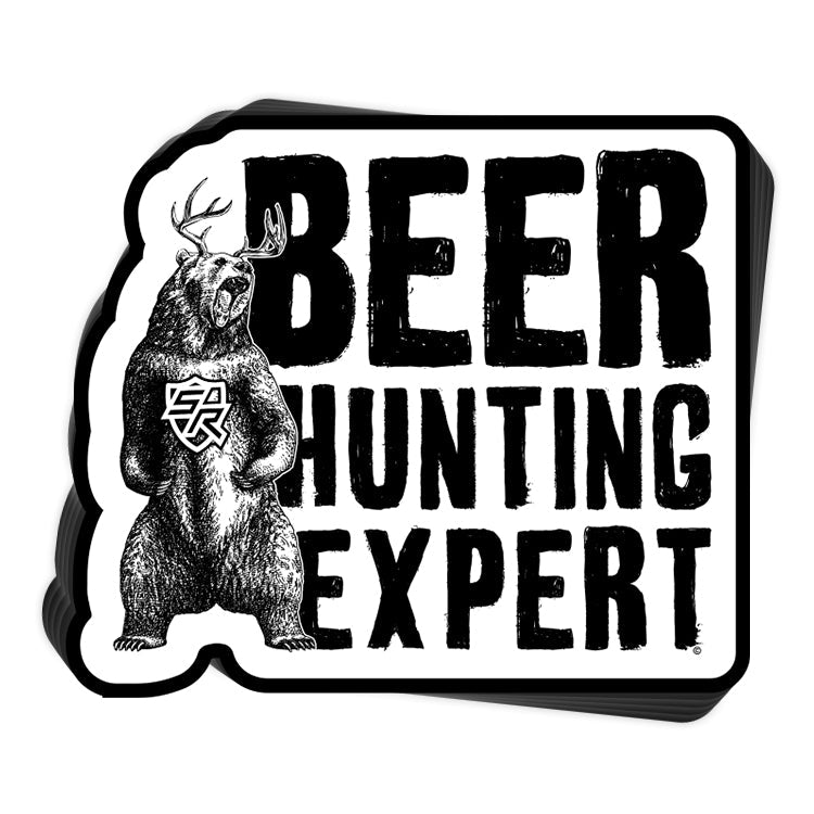 Beer Hunting Expert Decal Shield Republic