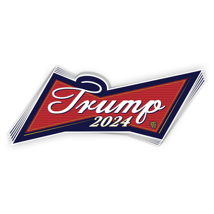 Trump 2024 Bow Tie Decal Shield Republic
