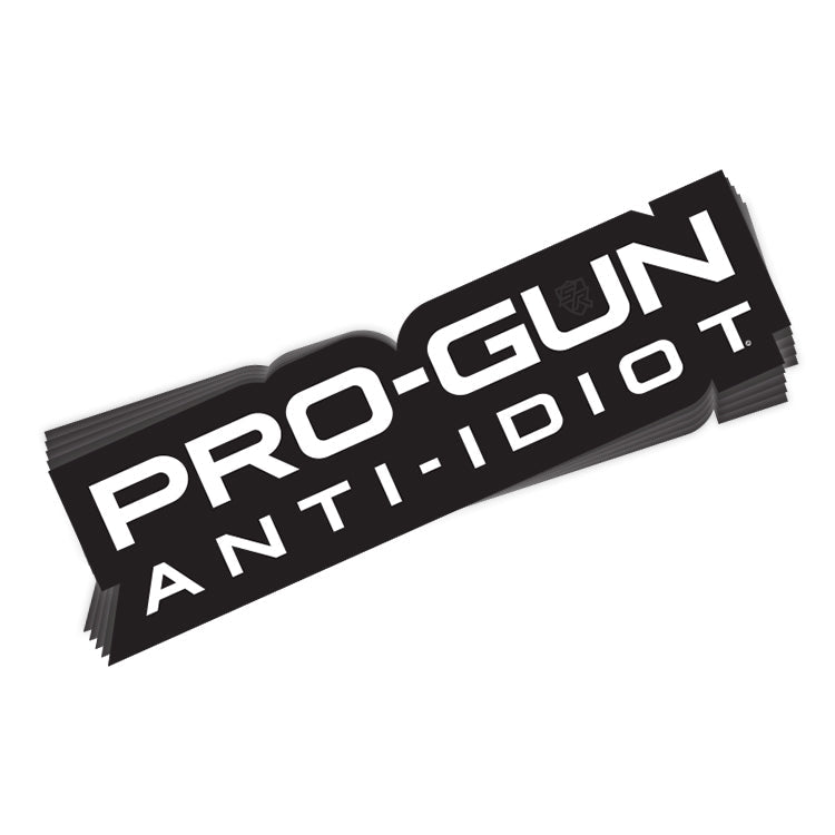 Pro Gun Anti Idiot Decal Shield Republic