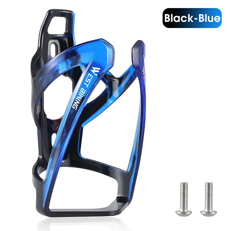 WEST BIKING Bicycle Water Bottle Cage Colorful Gradient Cycling Bottle Holder Ultralight MTB Road Bike Water Bottle Bracket Pi-Mart