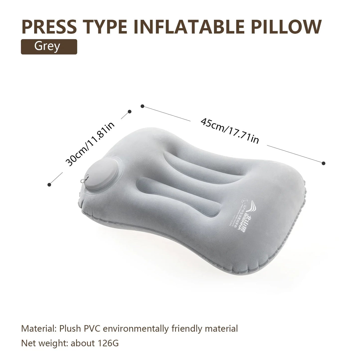 BISINNA Camping Inflatable Pillow Portable Ultralight Travel Hiking Air Sleeping Pillow for Neck and Lumbar Support Pi-Mart