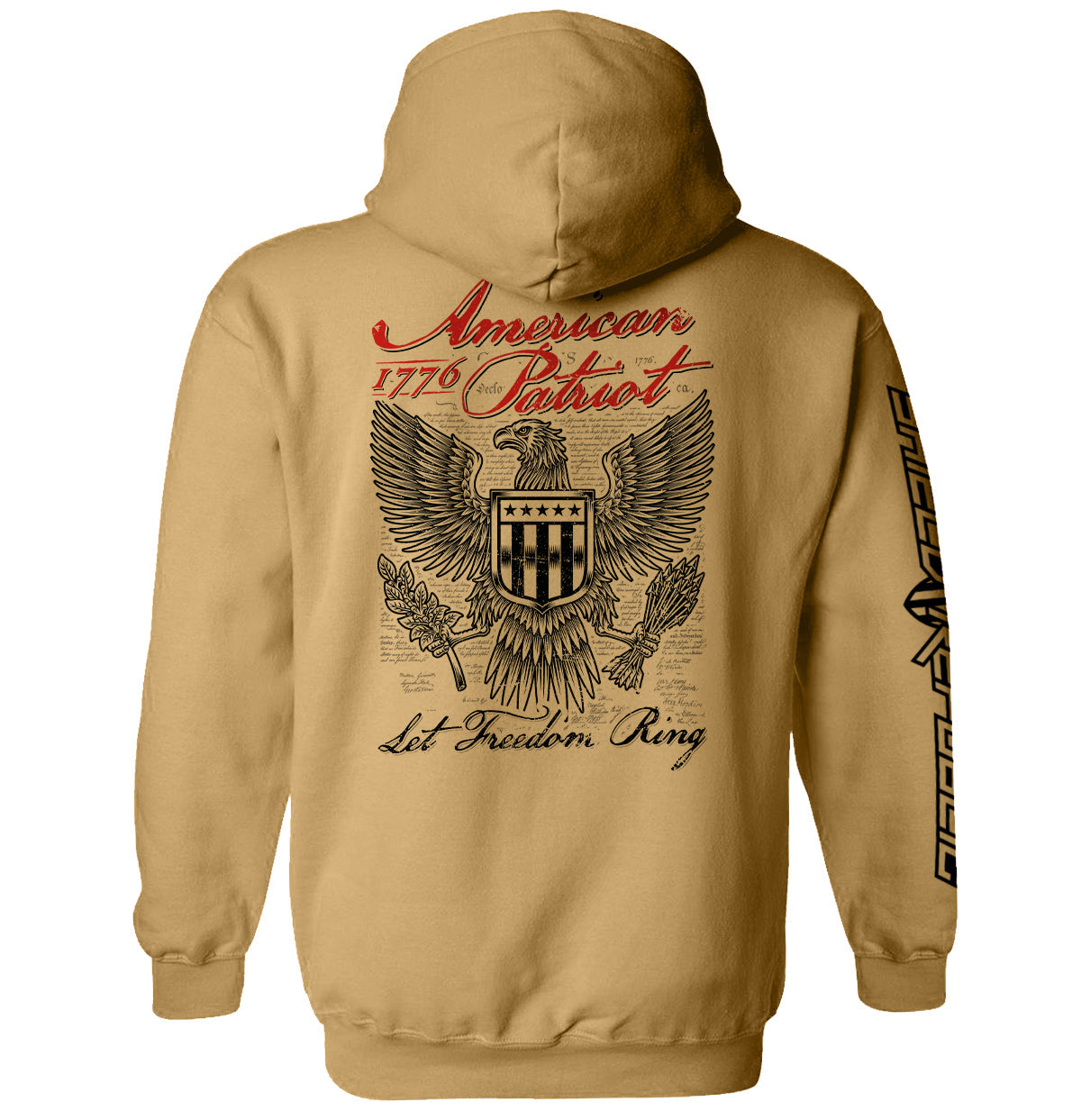 American Patriot Let Freedom Ring Shield Republic