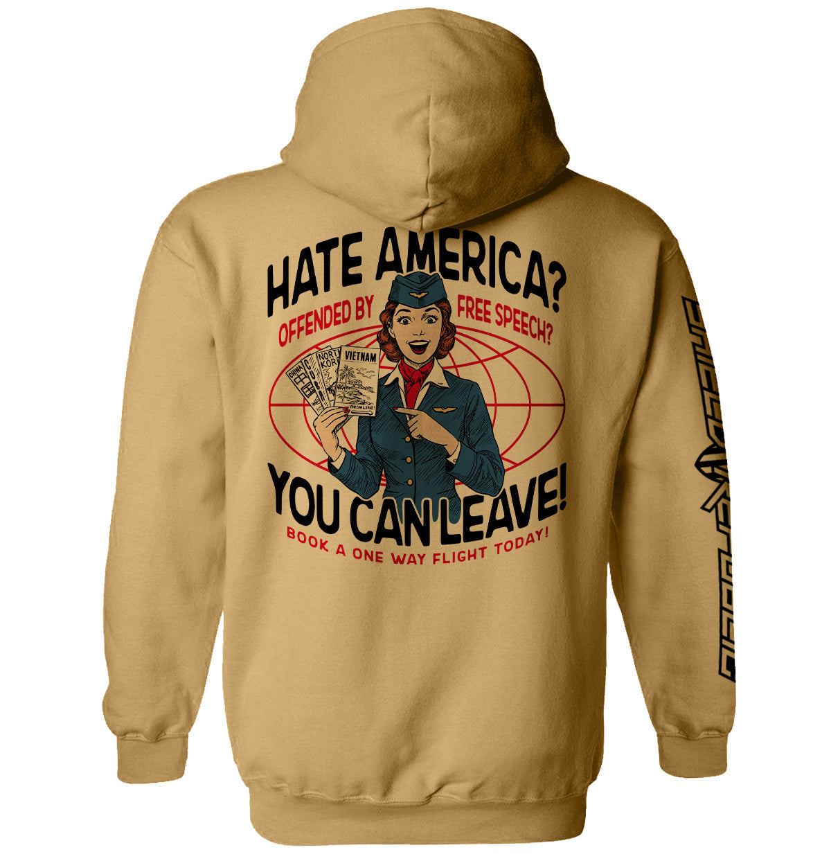 Hate America Offended By Free Speech You can Leave Shield Republic