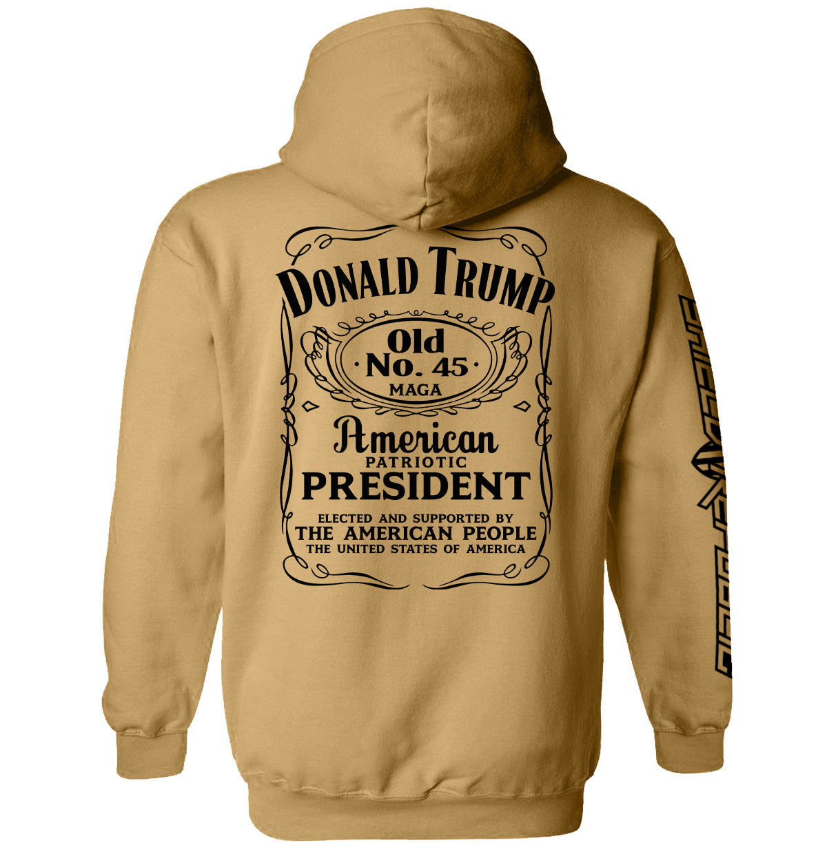 Donald Trump Old No. 45 Label Shield Republic