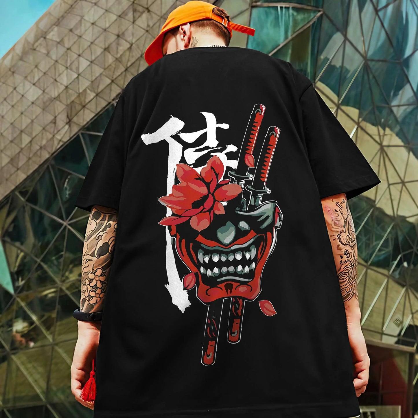 🗡️ 3D Samurai Knife Print Oversized T-Shirt FitiqueFit
