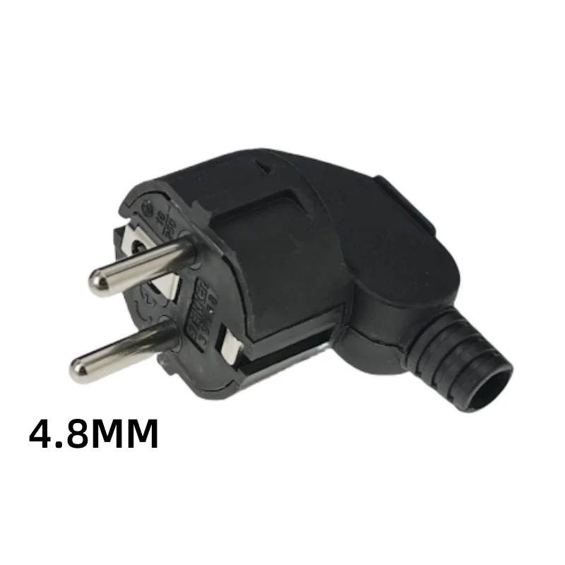3 Pcs 4.8mm EU Schuko, Replaceable & Rewireable 250V 16A IP44 Socket Connector For Power Extension Cable Pi-Mart