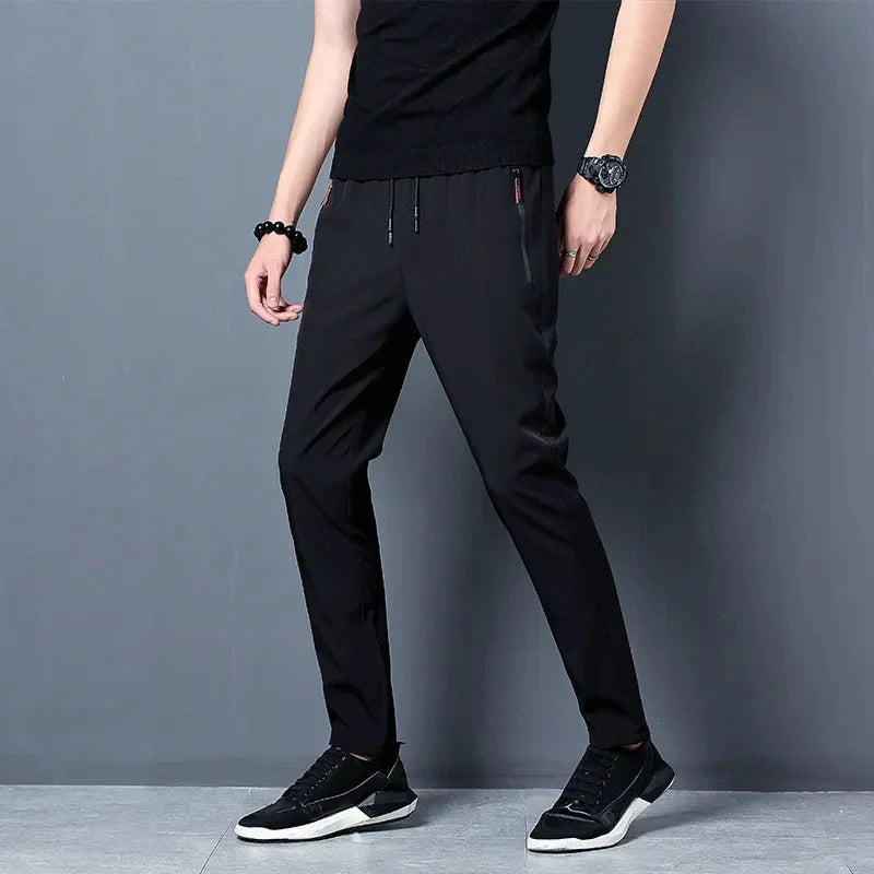 Men's Stretch Slim Fit Cargo Jogger Pants – Elastic Waist FitiqueFit