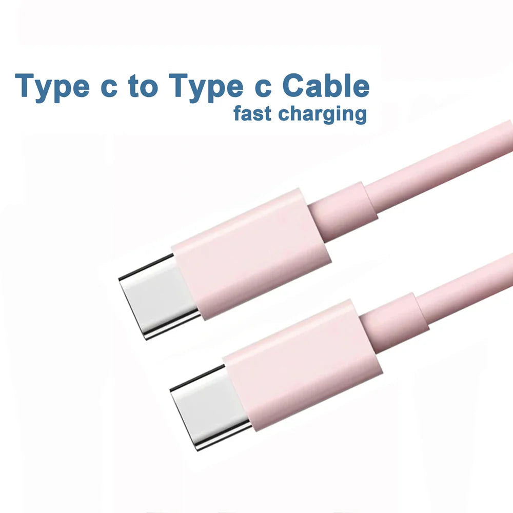 PD 60W USB C to USB Type C Cable Fast Charge Data Cable For Iphone 15 15Pro Huawei Samsung Xiaomi Data Line Black White 1M 2M 3M Pi-Mart