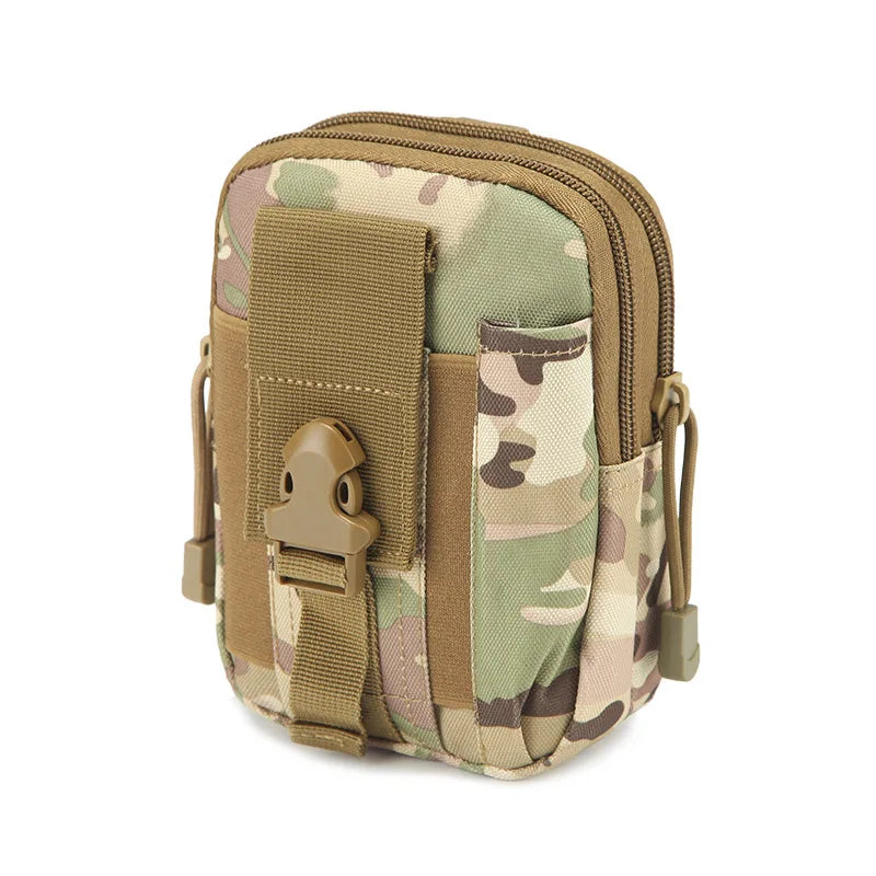 Molle Pouch Belt Waist Pack Men Small Pocket Survival Tool Bag for Running Travel Camping Hunting Airsoft Pi-Mart