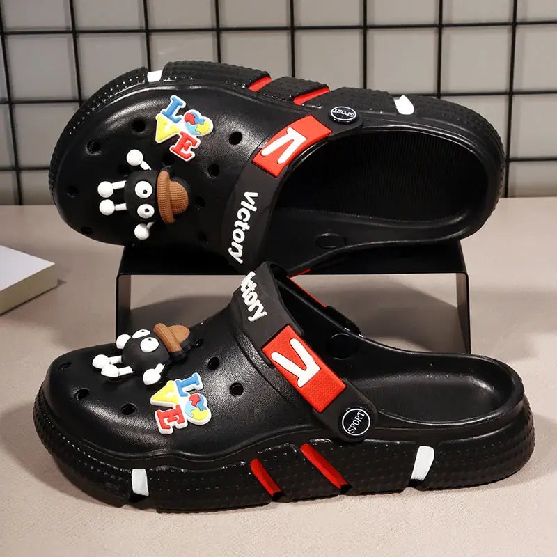 Hole Shoes Men's Summer Ligtweight EVA Trend Home Sandals Clogs Shoes Men Baotou Slippers Outdoor Comfortable Sandals Size 36-50 NovaCart