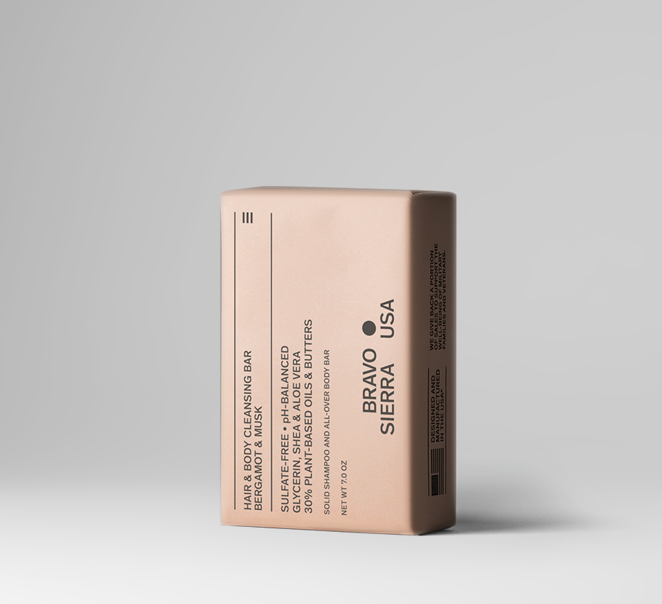 HAIR & BODY CLEANSING BAR Bravo Sierra