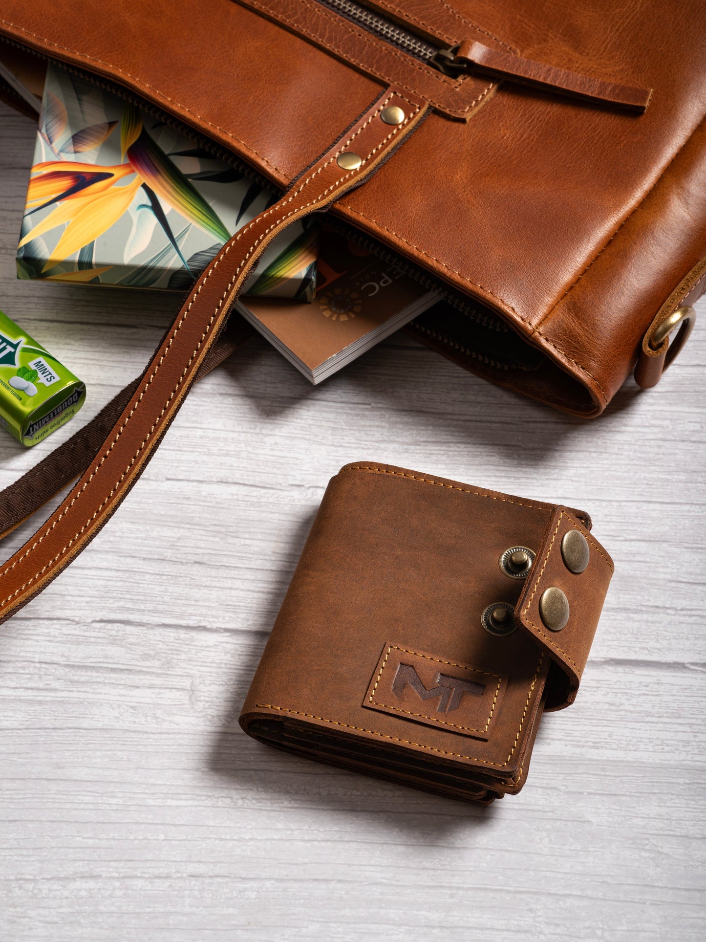 Swift Hold Wallet - Tan Brown Classy Leather Bags