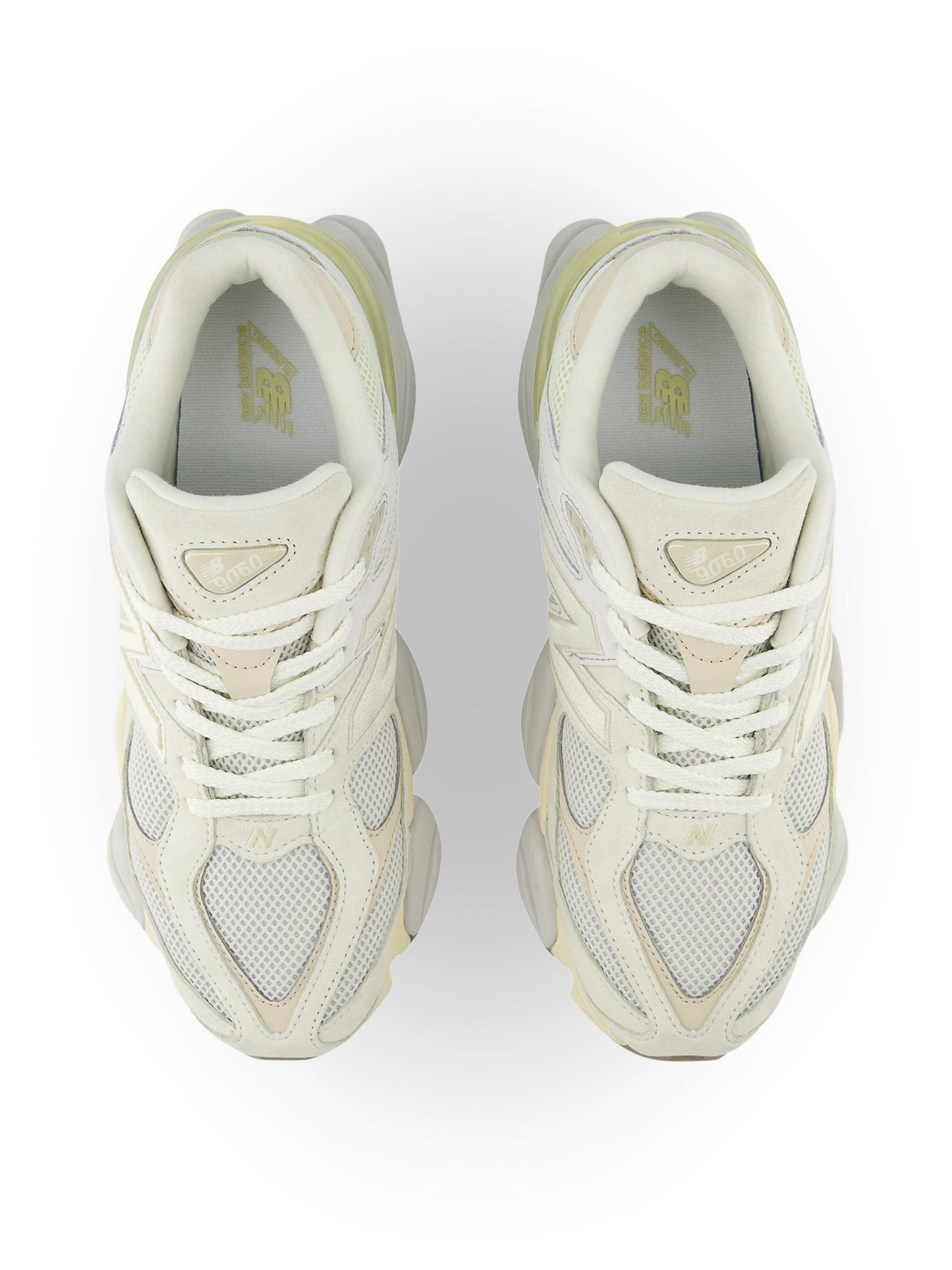 New Balance Mens 9060 Lifestyle Shoes - White/Yellow Denim Exchange