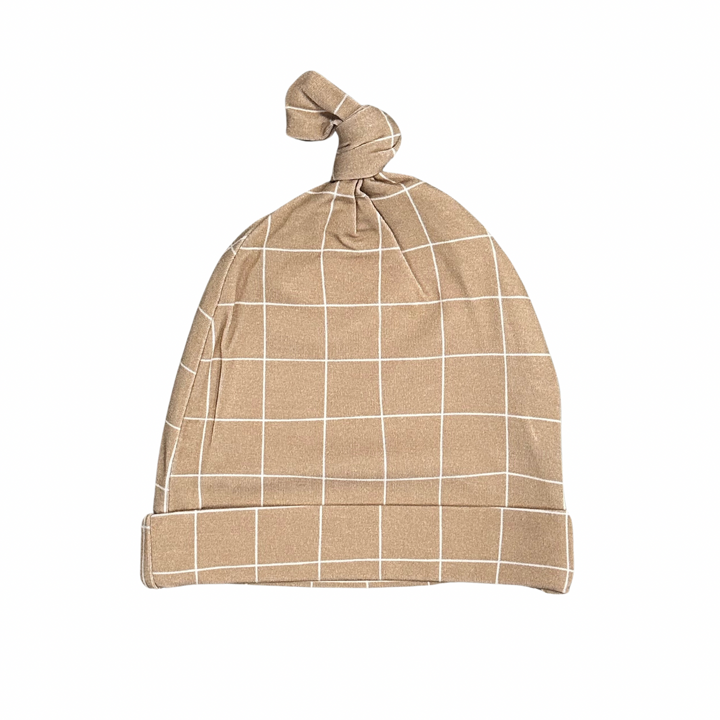 Cinnamon Cider Grid - Top-knot hat Blush Lotus