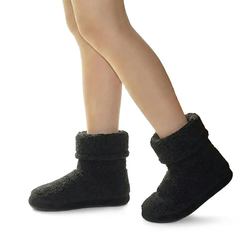 Polar Feet Women's Snugs - Black Berber Polar Feet® LLC