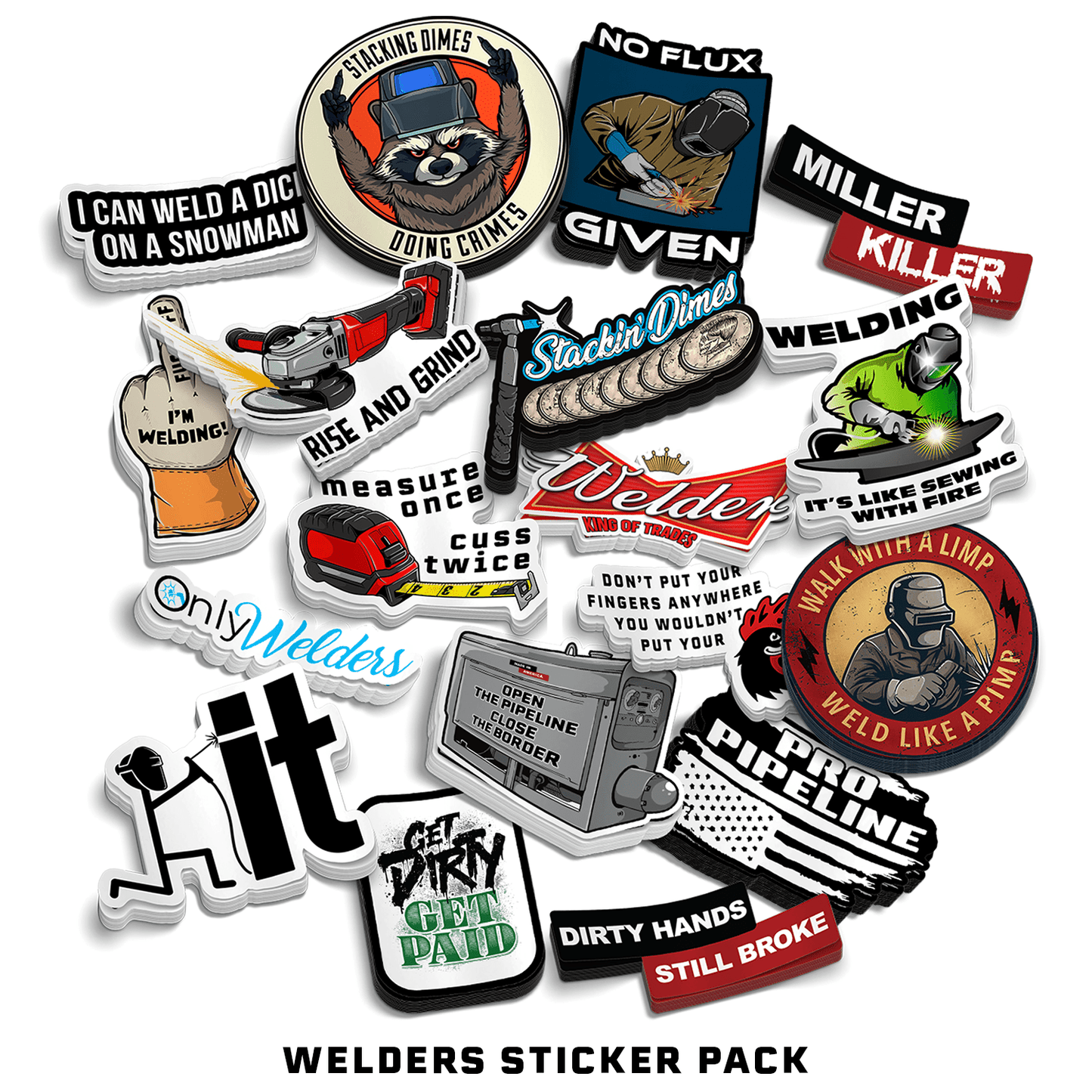 Welders Sticker Pack Armed American Supply