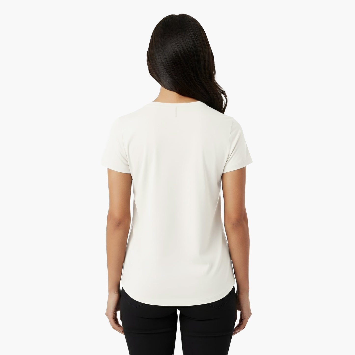 Kenzi White Short Sleeve Crew Auragen