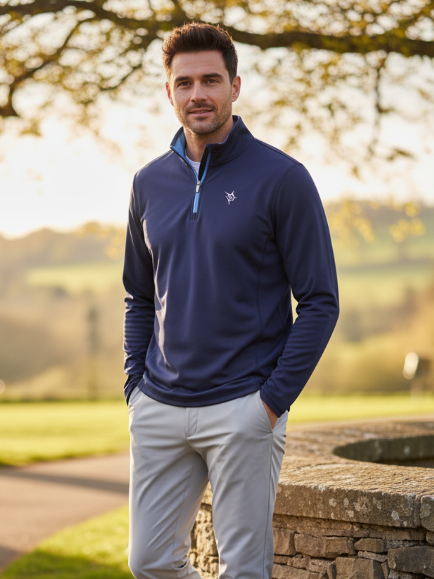 Montauk Quarter Zip Midweight Comfort White Water Life
