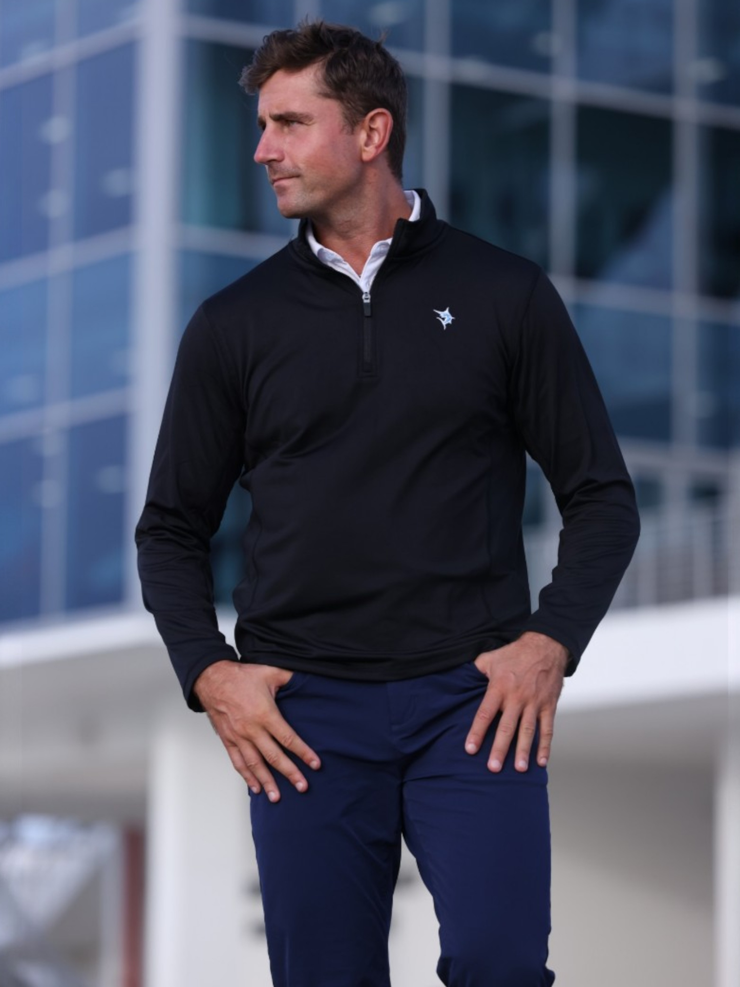 Montauk Quarter Zip Midweight Comfort White Water Life