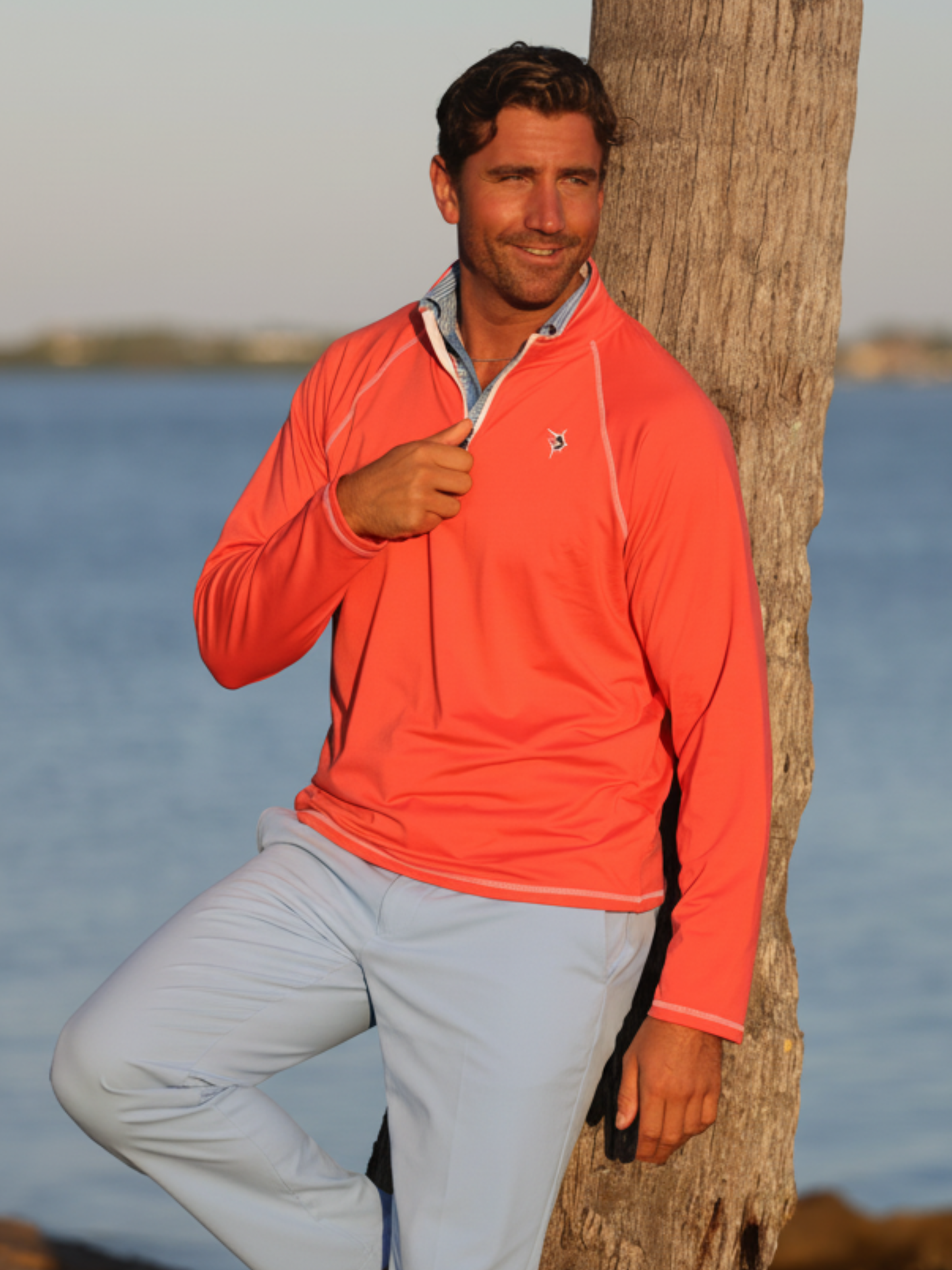 New Harbor Quarter Zip Effortless Comfort White Water Life