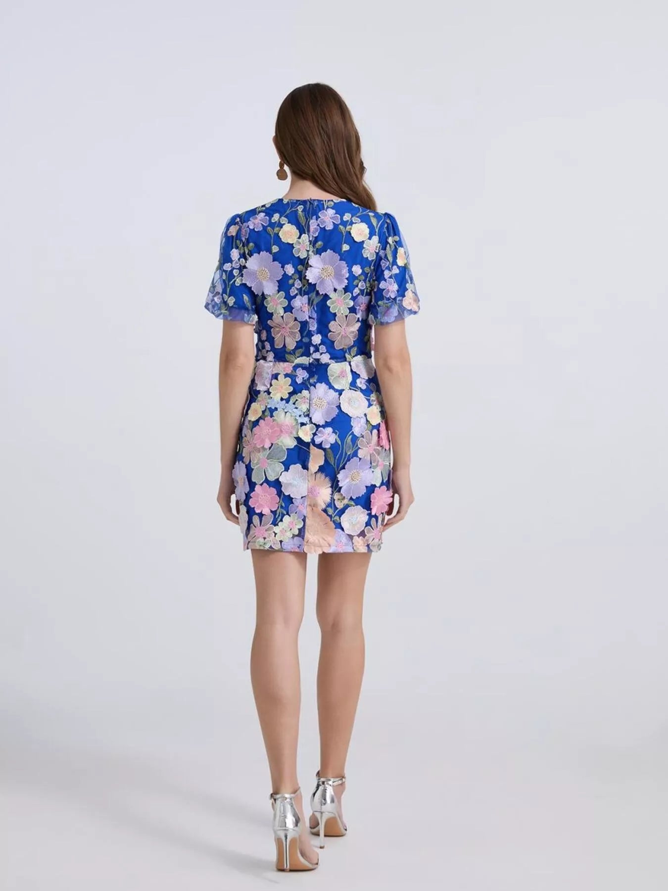 Floral Puff Sleeve Mini Dress New Era Fashion LLc