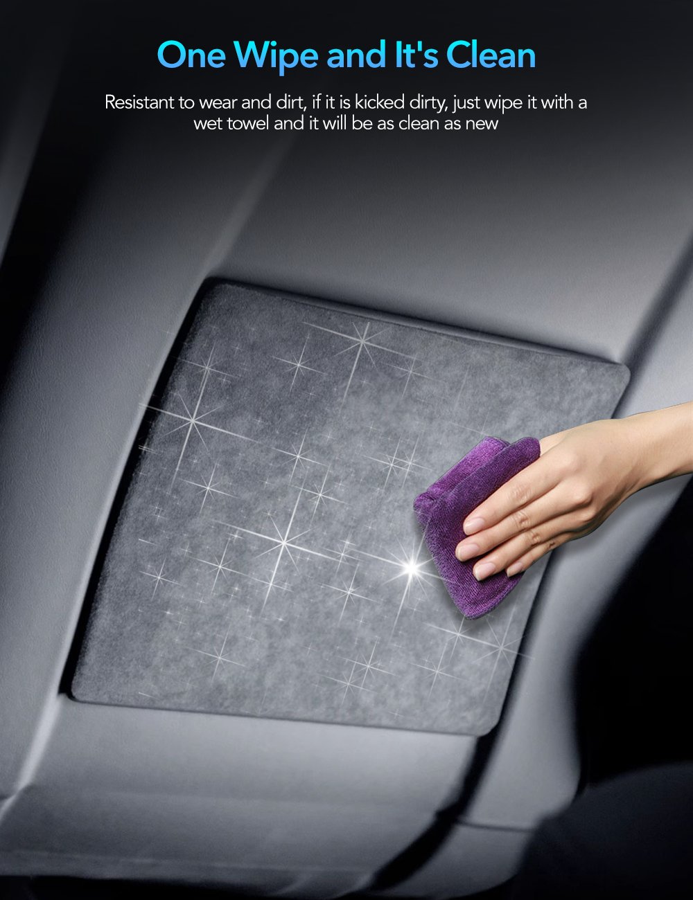 Alcantara Seat Back Protector for Model 3 Highland/Y Juniper | 2-Pack | Premium Comfort Tesery Official Store