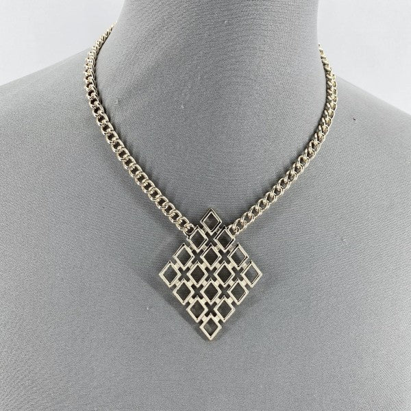 Gold or Silver Finish Diamond Shape Laser cut Pend Shop Style & More | Fresh Looks, Everyday Deals & Free Shipping