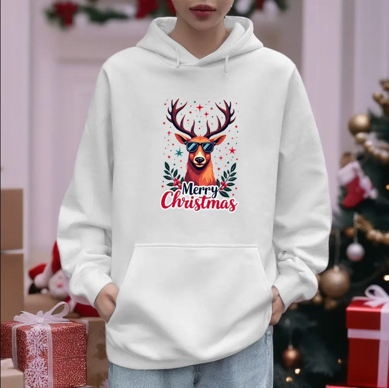 Christmas Hoodie – Unisex Holiday Print Sweatshirt FitiqueFit