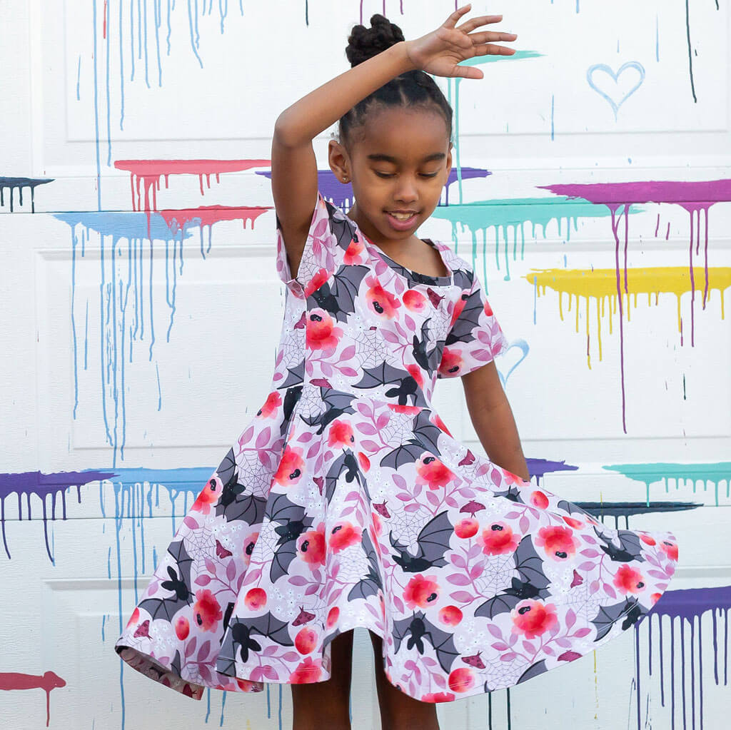 Bats Super Twirler Dress with Pockets Princess Awesome & Boy Wonder